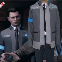 Disfraz de Detroit Become Human para hombre, RK800 traje completo de Connor, chaqueta de uniforme, abrigo, camisa, corbata, fiesta, Cosplay 2024 - compra barato
