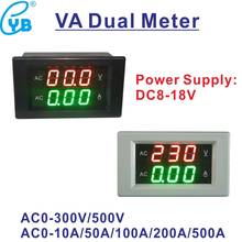 YB4835VA AC0-500V AC0-300V AC Voltage Current Meter LED Panel Meter Amperemeter Volt Digital Voltmeter Ammeter 10A 50A 100A D85 2024 - buy cheap