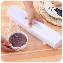 Dispensador de película transparente de plástico para envolver alimentos, cortador de papel de aluminio, cera, caja de corte, MJ708 2024 - compra barato