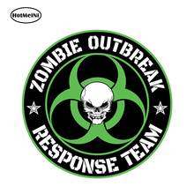 HotMeiNi 13cm x 13cm Zombie Outbreak Response Team Biohazard Vinyl Sticker Car Window Decal Reflective Sticker Waterproof 3D 2024 - buy cheap
