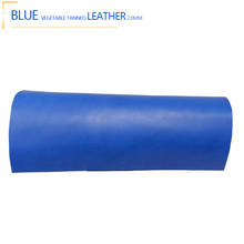 Azul natural da pele de vaca couro cavalo louco cor couro genuíno para artesanato de couro diy para cinto carteira saco sapatos 2024 - compre barato