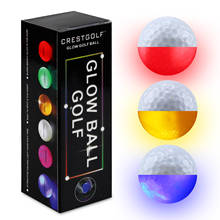 3 шт. в упаковке CRESTGOLF Hi-Q USGA светодиодные мячи для гольфа для ночных тренировок Роскошные мячи для игры в гольф 6 цветов 2024 - купить недорого