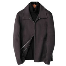 100% Wool Coat Autumn Winter Jacket Men Double-side Woolen Coats Streetwear Baseball Jackets Men's Coat Abrigo Hombre MY1831 2024 - buy cheap