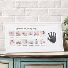 12 months Picture Photo Frame Photo frame Decorations Babyroom Photo Frame Love Baby Memorial Growing Handprint Footprint Frames 2024 - buy cheap