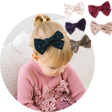 10pcs/lot Cotton Linen Hair Ties Baby Bows Nylon Headbands or Hair Clips Hairpins For Girls Toddler Baby Hair Accessories 2024 - buy cheap