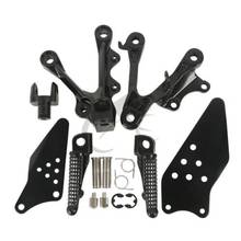 Motorcycle Front Footrest Foot Pegs Bracket Set For Kawasaki Ninja ZX6R 2009-2014 2013 Rider 2024 - buy cheap