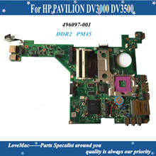 Placa base para portátil HP PAVILION DV3000 DV3500, alta calidad, 496097-001, DDR2, PM45, Tablero Principal, probada, 100% 2024 - compra barato