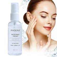 50ML PHOERA Oil Control Matte Face Primer Transparent Moisturizer Face Makeup Setting Spray Lasting Fixed Foundation Spray TSLM1 2024 - buy cheap