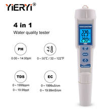yieryi 4 in 1 TDS PH Meter PH/TDS/EC/Temperature Meter Digital Water Quality Monitor Tester for Pools, Drinking Water, Aquariums 2024 - buy cheap