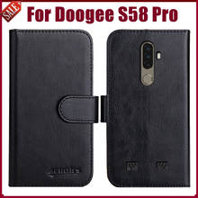 Realmente! Doogee s58 pro capa de telefone 5.71 ", da moda 6 cores flip de couro macio carteira capa protetora para doogee s58 pro bolsa de telefone 2024 - compre barato