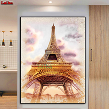 DIY Diamond Painting Abstract paris tower 5D Crystal square Round Diamond Painting Embroidery Home Decor Diamond Mosaic Gift 2024 - buy cheap