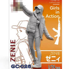 1/24, Zenie, GIRLS in ACTION, Resin Model figure, GK, Unassembled and unpainted kit 2024 - buy cheap