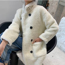 2020 de las mujeres de invierno abrigo de piel de coreano de larga chaqueta de piel chaqueta abrigo peludo abrigo Manteau Fourrure Femme 1668 KJ3608 2024 - compra barato