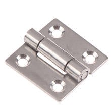 1PC Stainless Steel Flat Hinge 40*40*2mm Cabinet Doors Windows Hinge Wooden Box Mini Hinge 2024 - buy cheap