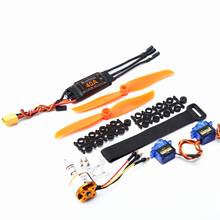 Motor sin escobillas A2212 2200KV 40A ESC XT60 enchufe 6035 hélice SG90 9G Micro-Servo para helicóptero de ala fija RC 2024 - compra barato