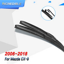 INCREDIBLE Wiper Blades for Mazda CX-9 ( CX9 ) Fit Hook Arms / Push button Model Year 2006 to 2018 2024 - buy cheap