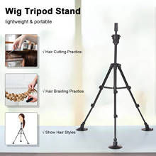 Wig Stand Tripod Suction Cups Mini Adjustable Mannequin Head Stand Manikin Tripod Portable Cosmetology Hairdressing Training 2024 - buy cheap