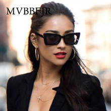 Mvbbfjr moda quadrado feminino masculino óculos de sol sombra espelho retro vintage eyewear design da marca grande quadro óculos de sol uv400 viagens 2024 - compre barato
