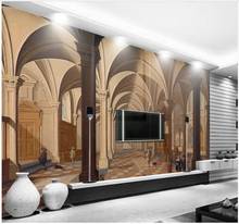 Custom photo wallpapers 3d wall murals wallpaper for walls Classical architectural decoration painting TV background wall papers 2024 - buy cheap