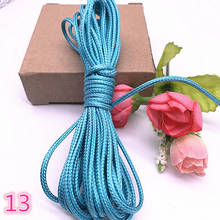 0.5 0.8 1.0 1.5 2.0mm Cyan Waxed Cord Waxed Thread Cord String Strap Necklace Rope Beads for Jewelry Making 2024 - buy cheap