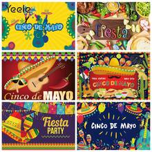 Yeele Mexican Fiesta Theme Birthday Banner Party Event Photography Backdrop Photographic cinco de mayo Decoration Backgrounds 2024 - buy cheap