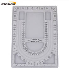 Flocked Bead Board Bracelet Beading Jewelry Organiser Tray Design DIY Craft Tool 2024 - buy cheap