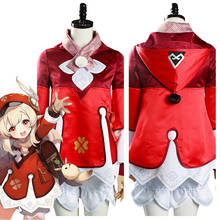Fantasia de cosplay genshin impacto klee, conjunto completo de uniforme feminino para halloween e carnaval 2024 - compre barato