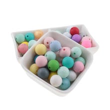 300pcs Silicone Beads 12MM Pearl Colorful Baby Teething Round Beads DIY BPA Free Food Grade Jewelry Pacifier Clip Silicone Bead 2024 - buy cheap