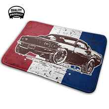 Vintage With Red White And Blue Background Soft House Family Anti-Slip Mat Rug Carpet Vintage Car Antique Car American Car 2024 - buy cheap