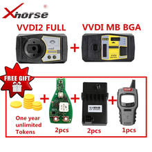 V6.7.5 Original Xhorse VVDI2 Commander Key Programmer for V-W/Audi/BMW/Porsche With V5.0.5 Xhorse VVDI MB BGA TOOL Get Gifts 2024 - buy cheap