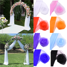 48cmx5m Colored Tulle Roll Crystal Fabric Organza Tulle Rolls Spool Wedding Decor DIY Arche Chair Sashes Birthday Party Supplies 2024 - buy cheap