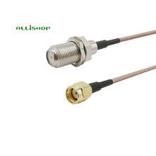 ALLiSHOP-conector macho a F hembra, 0-6Ghz wifi pigtail RP-SMA, conector Coaxial RF, cable RG316 de baja pérdida 2024 - compra barato