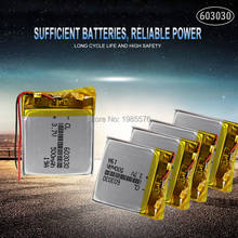 Bateria recarregável de polímero de lítio, 603030 3.7v 500mah li-po, para brinquedos, alto-falantes, gps, bluetooth, célula de lipo 2024 - compre barato