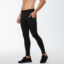 Mallas de compresión para hombre, pantalones deportivos de secado rápido con bolsillo, para gimnasio y Fitness, novedad de 2021 2024 - compra barato