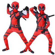 Deadpool deadpool macacão traje de halloween crianças deadpool cosplay traje adulto conjunto 2024 - compre barato