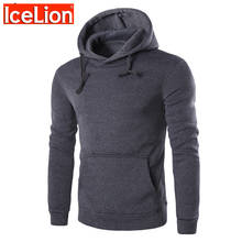 IceLion 2021 Hooded Sweatshirts Men Fashion Solid Hoodies Spring Spring Sportswear Long Sleeve Men's Tracksuit Hip Hop Pullover 2024 - buy cheap