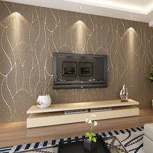 Rolo de papel de parede geométrico cinza para decoração de casa, rolo de papel de parede com padrão branco e cinza para sala de estar e quarto 2024 - compre barato