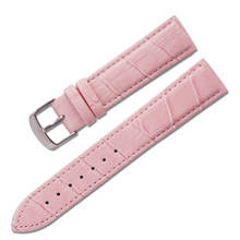 Otmeng pulseira de couro genuíno, pulseira de relógio 12mm 14mm 16mm 18mm 19mm 20mm, acessórios de relógio, pulseira de relógio feminina e masculina em várias cores disponíveis 2024 - compre barato