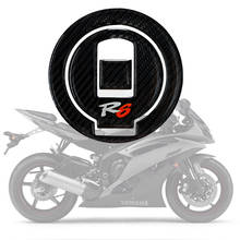 3D Carbon-look Motorcycle Gas Oil Fuel Cap Cover Decal Carbon Fiber Sticker Protect for Yamaha YZF-R6 YZFR6 1999 2000 2024 - buy cheap