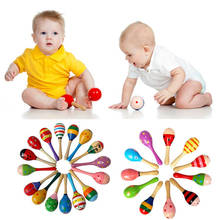 1Pcs New Arrived Infant Baby Colorful Sand Hammer Toy Color Wooden  Rattles Kids Musical Party Child Baby Beach Shaker Toys 2024 - buy cheap