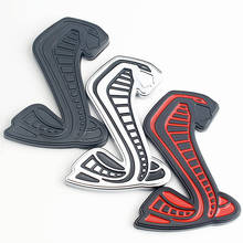 1 PCS New ABS  Snake Cobra Side Fender Badge Rear Trunk emblem Car Stickers For  Shelby GT Car Accessories 2024 - buy cheap