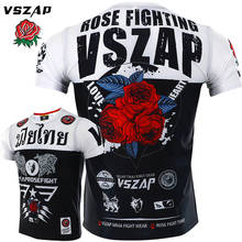 VSZAP MMA Sports Jersey Muay Thai Fitness Boxing Jiu Jitsu Gym Tee Shirt Fighting Clothes Fighting T Shirt Men 2024 - buy cheap