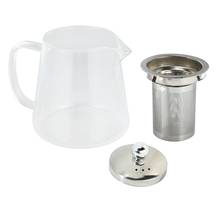 Tetera profesional de vidrio de borosilicato transparente, colador Infusor de acero inoxidable 304, herramienta de calor para café y té, 5 tamaños 2024 - compra barato