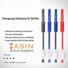 M & g q7 caneta de assinatura caneta gel com tinta de carbono 0.5mm, caneta gel com prescrição de bala azul, 24 peças 2024 - compre barato