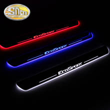SNCN Car LED Door Sill For Ford Ecosport 2013 - 2018 2019 Ultra-thin Acrylic Dynamic LED Welcome Light Scuff Plate Pedal 2024 - buy cheap