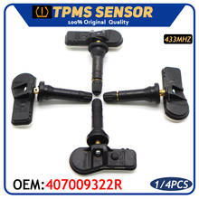 Sensor de sistema de control de presión de neumáticos, TPMS, 407009322R, para Dacia Dokker Express Duster Lodgy Logan II MCV II Sandero II, 433mhz 2024 - compra barato