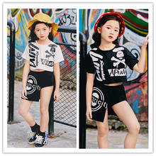 Girls new children's hip-hop jazz dance costumes suit HIPHOP hip-hop performance clothing girl Modern dance clothes with 3colors 2024 - buy cheap