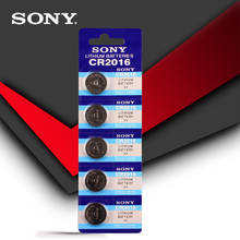 5pcs/lot SONY 3V Lithium Coin Cells Button Battery DL2016 KCR2016 CR2016 LM2016 BR2016 High Energy Density 2024 - buy cheap