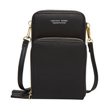 Красочный сотовый телефон сумка Мода ежедневного использования держатель для карт маленькая летняя сумка на плечо для женщин черный 2024 - купить недорого