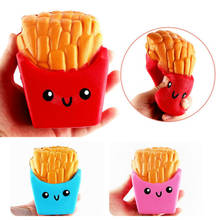 Kawaii Squishy Food Cream Scented French Fries Chips Squishies Slow Rising Stress Relief Toys Novelty Gag Toys For Children Kids 2024 - buy cheap